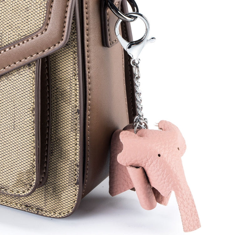 Leather Cute Elephant Keychain Car Key Pendant Bag Doll Decoration(Denim Blue) - Key Rings by buy2fix | Online Shopping UK | buy2fix