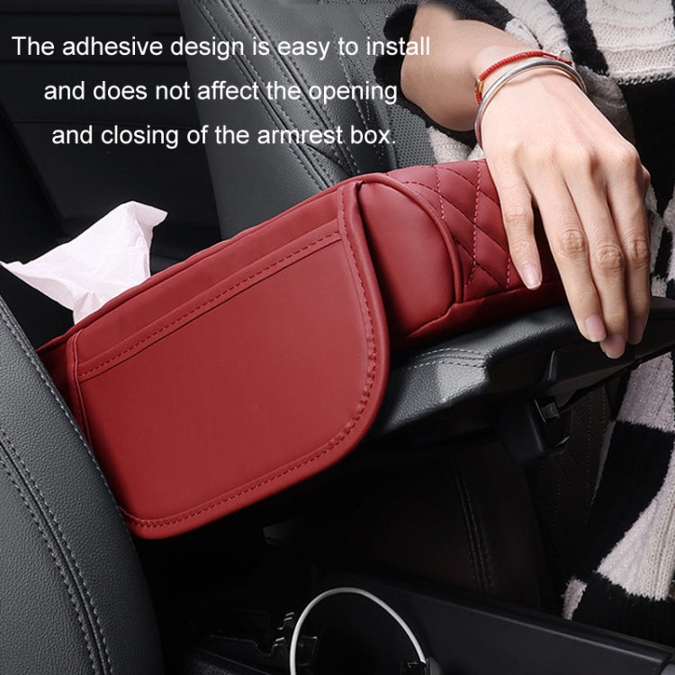 Car Armrest Box Booster Pad Widened Interior Tissue Box, Color: Volcanic Red - Stowing Tidying by buy2fix | Online Shopping UK | buy2fix