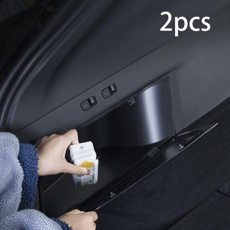 2pcs For Tesla 21-23 Model Y Upper Trunk Side Storage Box(Black) - Stowing Tidying by buy2fix | Online Shopping UK | buy2fix