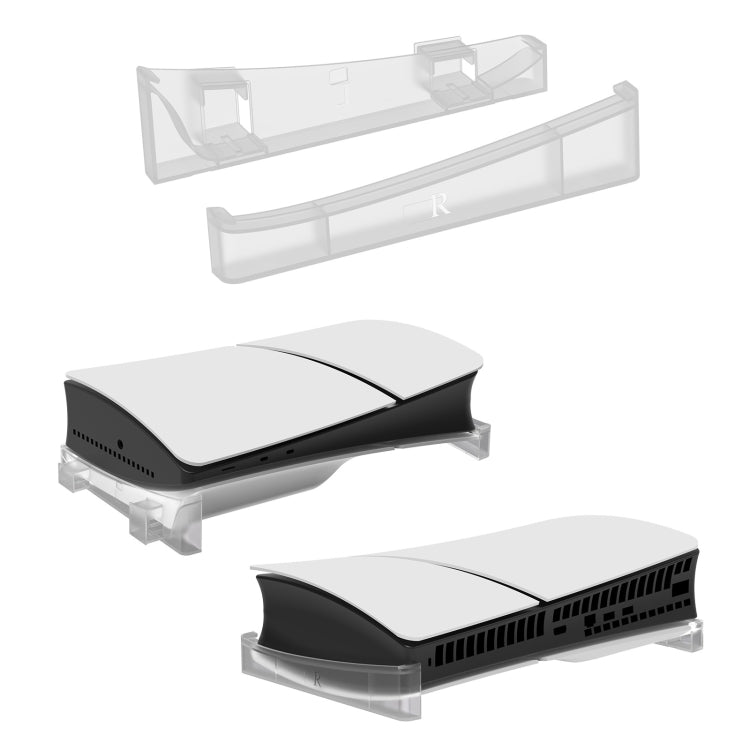 For PS5 Slim JYS-P5189 Console Horizontal Placement Stand Digital / Optical Drive Version Universal Storage Mount(Transparent) - Holder by JYS | Online Shopping UK | buy2fix