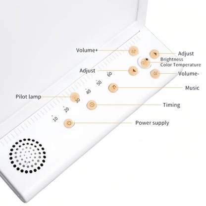 SAD White Noise Phototherapy Lamp Smart Emotional Night Light Music Decompression Therapy Light With Type-C Line+AU Plug - Others by buy2fix | Online Shopping UK | buy2fix