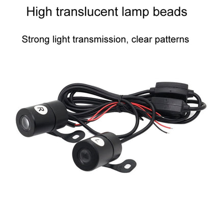 1pair Motorcycle Angel Wings Welcome Light LED Chassis Modified Wings Projector Light(Red) - Decorative Lights by buy2fix | Online Shopping UK | buy2fix