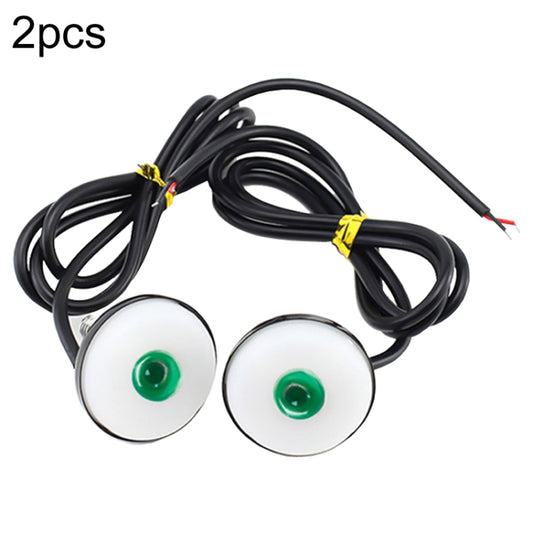 2pcs 23mm Motorcycle Eagle Eye Light Reverse Rearview Mirror Spotlight(White) - Eagle Eye Lamps by buy2fix | Online Shopping UK | buy2fix