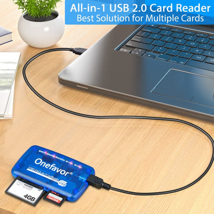 Onefavor All-In-One Card Reader Support SM / XD / SD / MMC / MS / CF Card, Model: Card Reader -  by Onefavor | Online Shopping UK | buy2fix