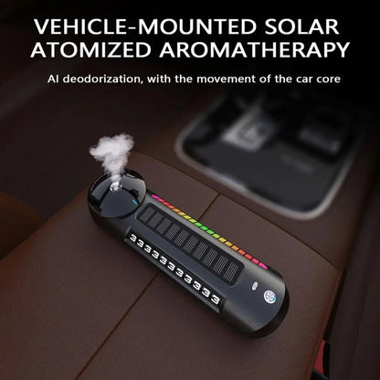 Solar Car Smart Spray Aromatherapy Machine Parking Sign(Gray) - Air Freshener by buy2fix | Online Shopping UK | buy2fix