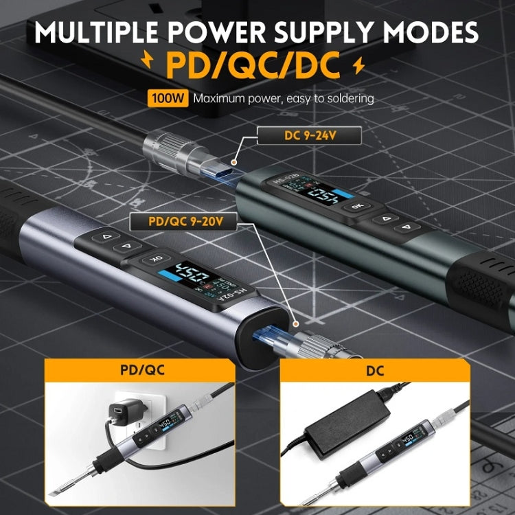 FNIRSI Portable Constant Temperature Soldering Iron Set, Model: HS-02B Standard K - Soldering Iron Set by FNIRSI | Online Shopping UK | buy2fix