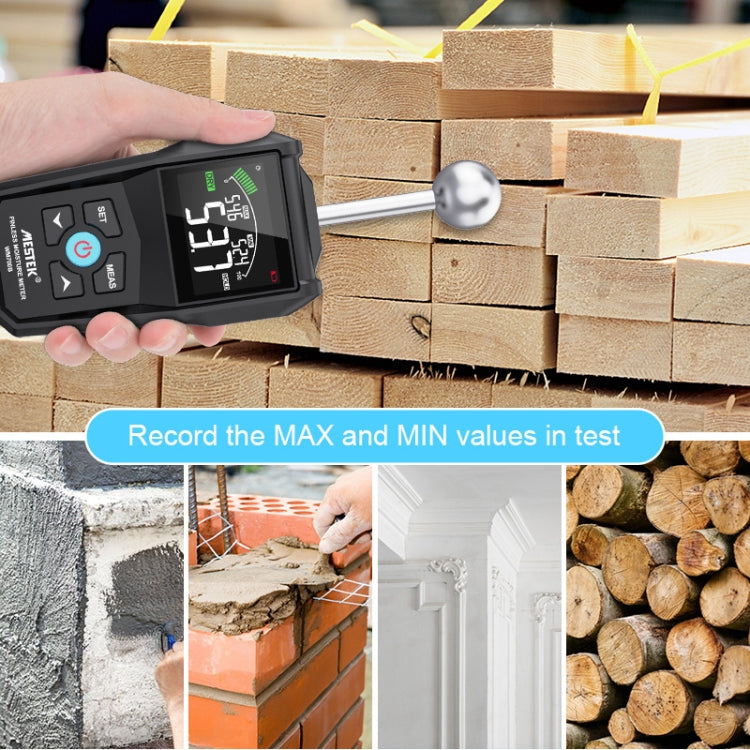 MESTEK WM700B Non -Contact Wood Moisture Detector With LCD Screen Alarm Function - PH & Moisture Meter by MESTEK | Online Shopping UK | buy2fix