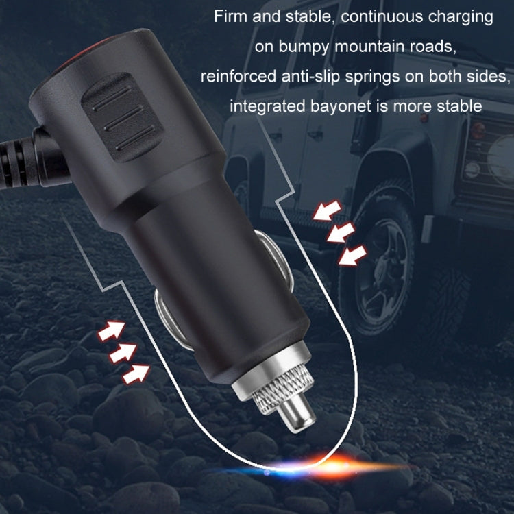 1 To 3 12V/24V Car Cigarette Lighter Charger Multi-function Seven-color Light(120W) - Car Charger by buy2fix | Online Shopping UK | buy2fix