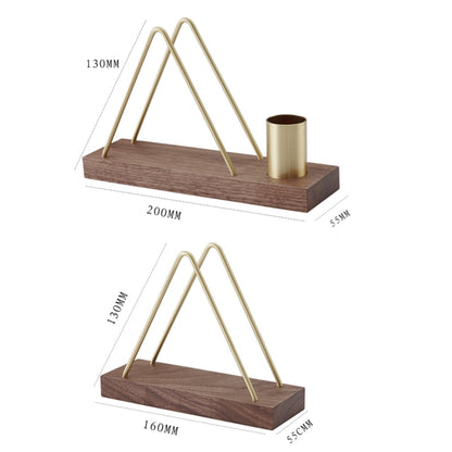 Walnut Long  Type Vertical Napkin Holder Dining Restaurant Table Decor For Paper Napkins, Mail, Bills - Table Decoration & Accessores by buy2fix | Online Shopping UK | buy2fix