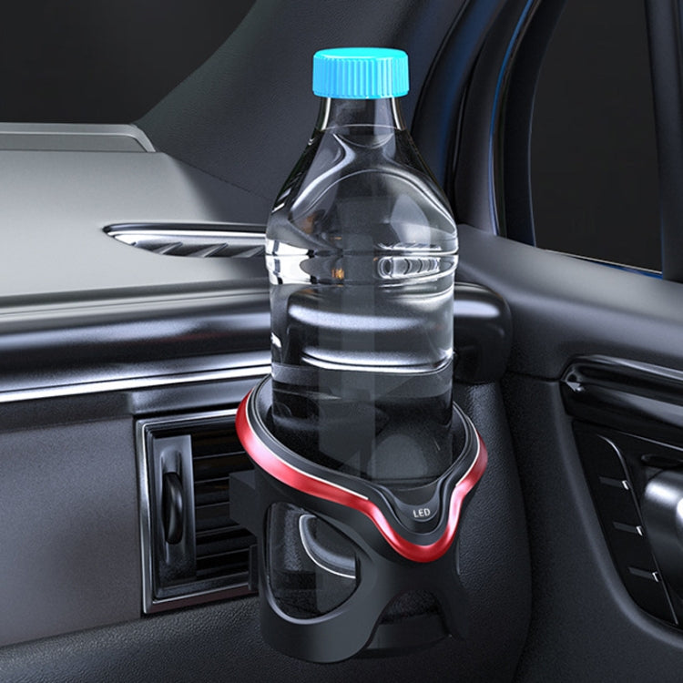 Car Cup Holder Air Conditioner Outlet Multifunctional Storage Rack, Color: Black Red Ordinary - Car Drink Holders by buy2fix | Online Shopping UK | buy2fix