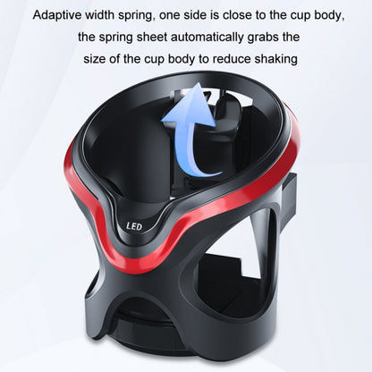 Car Cup Holder Air Conditioner Outlet Multifunctional Storage Rack, Color: Black Red Ordinary - Car Drink Holders by buy2fix | Online Shopping UK | buy2fix