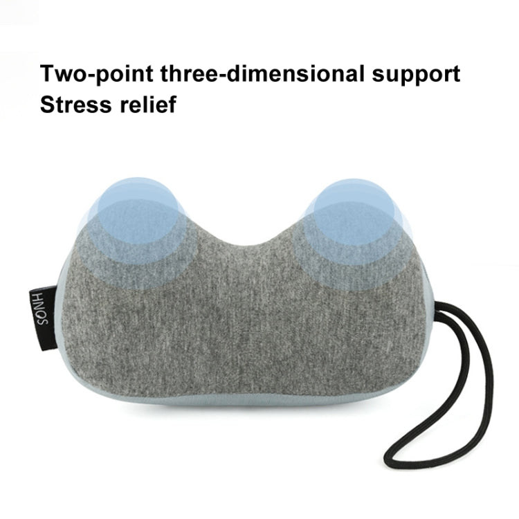 HNOS Mini Neck Pillow Portable Travel Neck Care Memory Foam U-Shaped Pillow(Gray) - Cushions & Pillows by HNOS | Online Shopping UK | buy2fix