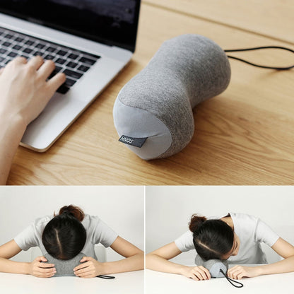 HNOS Mini Neck Pillow Portable Travel Neck Care Memory Foam U-Shaped Pillow(Gray) - Cushions & Pillows by HNOS | Online Shopping UK | buy2fix