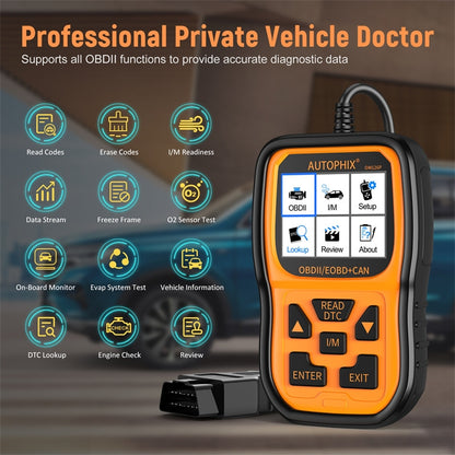 AUTOPHIX OM126P OBD2 Automotive Scanner Car Engine Diagnosis Tool - Electronic Test by AUTOPHIX | Online Shopping UK | buy2fix