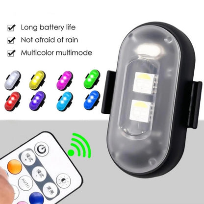 Wireless Remote Control Motorcycle Universal Colorful Flashing Warning Light, Size: Magnetic Type(1 Light 1 Remote Control) - Signal Lights by buy2fix | Online Shopping UK | buy2fix