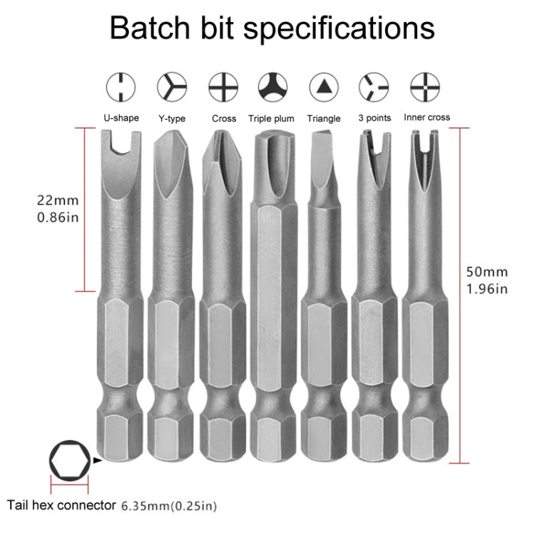 13pcs / Set Profile Bit Chrome Vanadium Steel Bit Set Appliance Repair Electrical Drill Accessories With Magnetic - Drill & Drill Bits by buy2fix | Online Shopping UK | buy2fix