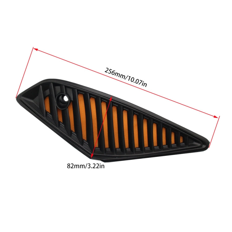 For KTM 1290 Air Filter Dust Cover(Black Orange) - Ornamental Parts by buy2fix | Online Shopping UK | buy2fix