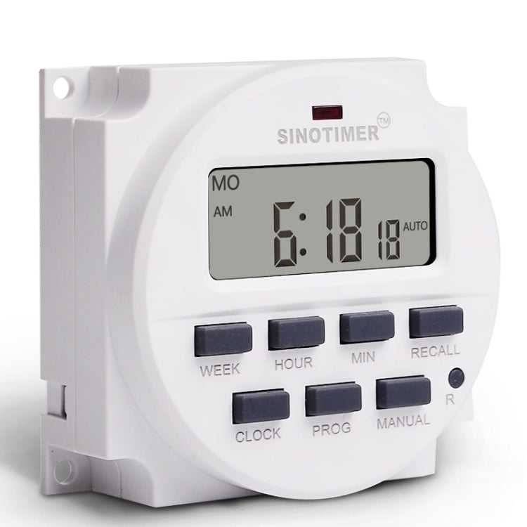 SINOTIMER TM618N-2 220V 7 Days Weekly Programmable Digital Electronic Timer Switch - Switch by SINOTIMER | Online Shopping UK | buy2fix