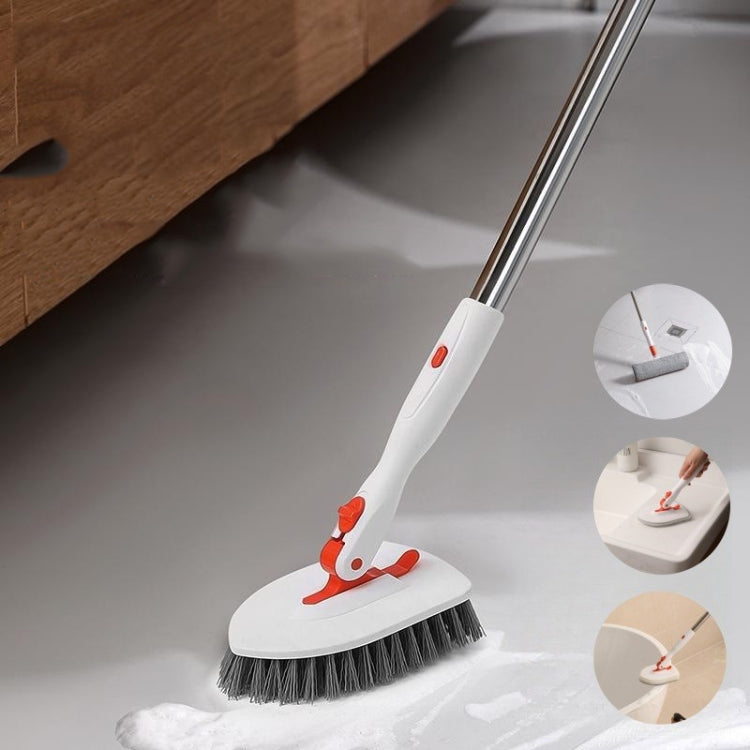 Shower Cleaning Brush With 52 Inch Adjustable Handle Tub Tile Scrubber Brush, Spec: Set 3 - Sponges, Cloths & Brushes by buy2fix | Online Shopping UK | buy2fix