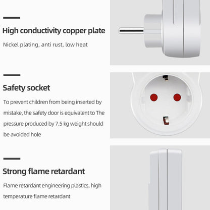 Intelligent Digital Thermostat Countdown Temperature Control Switch Socket Timing Temperature Controller(EU) - Smart Socket by buy2fix | Online Shopping UK | buy2fix