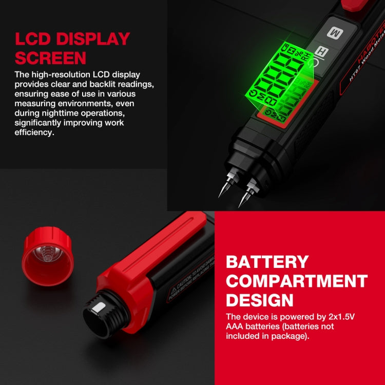 HABOTEST Wood Moisture Content Rapid Tester - PH & Moisture Meter by HABOTEST | Online Shopping UK | buy2fix