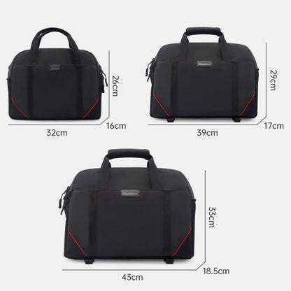 Cwatcun D109 Portable Casual Waterproof Multi-Function Camera Storage Photography Bag, Color: Small Black - Strap Satchel by Cwatcun | Online Shopping UK | buy2fix