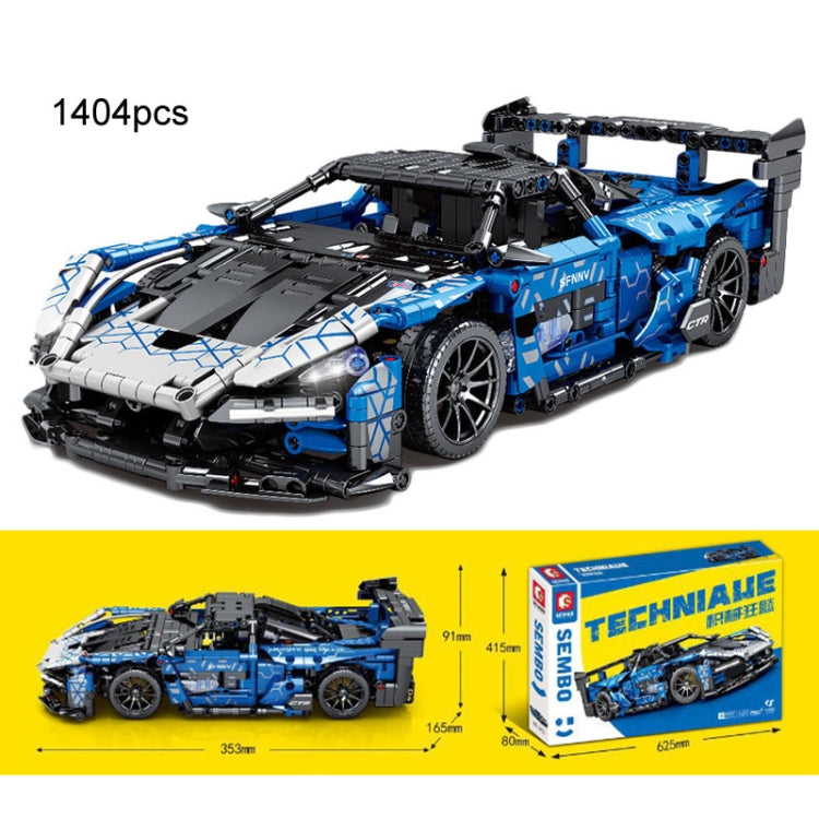 SEMBO 701951 1:14 Sports Racing Car Model Building Blocks Puzzle Assembly Children Toy - Building Blocks by SEMBO | Online Shopping UK | buy2fix