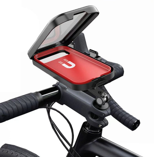 Waterproof Motorcycle Bicycle Cell Phone Holder 360 Rotating Riding Navigation Holder, Model: Handlebar Stand - Holder by buy2fix | Online Shopping UK | buy2fix