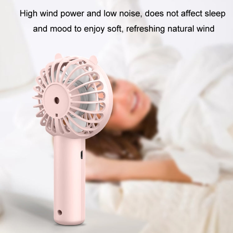 Mini USB Handheld Fan Rechargeable Portable Desktop Phone Holder(Light Blue) - Electric Fans by buy2fix | Online Shopping UK | buy2fix