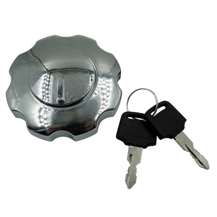 For CG125 Motorcycle and Electric Vehicle Fuel Tank Cap Lock(Silver) - Theft Protection by buy2fix | Online Shopping UK | buy2fix