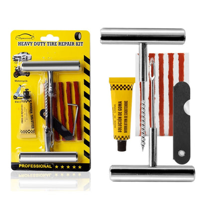 6 In 1 Car Tire Repair Tool Set Motorcycle Vacuum Tire Emergency Fast Repair Toolkit - Tire Repair & Installation Tools by buy2fix | Online Shopping UK | buy2fix