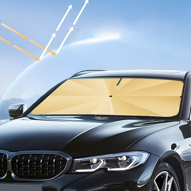 Car Windshield Titanium Sun Protection Heat Insulation Parasol(Large Gold 9957) - Window Foils & Solar Protection by buy2fix | Online Shopping UK | buy2fix