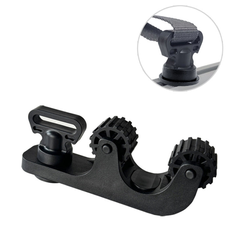 Canoe Paddle Fishing Rod Holder Rail Bracket, Specification: Adjustable Roller - Marine Accessories & Parts by buy2fix | Online Shopping UK | buy2fix