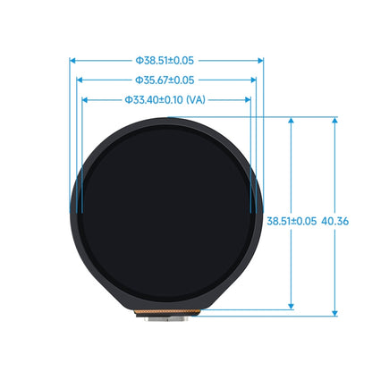 Waveshare 25098 ESP32-S3 1.28-Inch Round Touch LCD Development Board - LCD & LED Display Module by Waveshare | Online Shopping UK | buy2fix