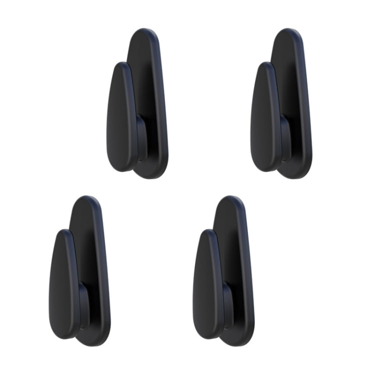 4pcs /Set Car Dashboard Adhesive Multifunctional Small Hook(Black) - Auto Fastener & Clips by buy2fix | Online Shopping UK | buy2fix