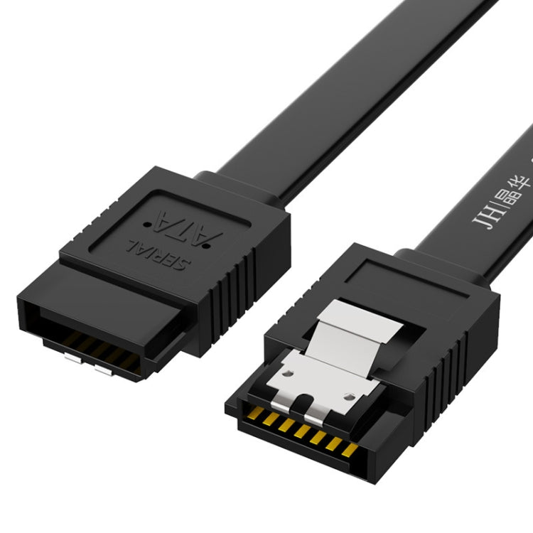 0.45m JINGHUA U510B High Speed SATA3.0 SSD Serial Cable(Black Straight To Straight) - eSATA & SATA & IDE by JINGHUA | Online Shopping UK | buy2fix