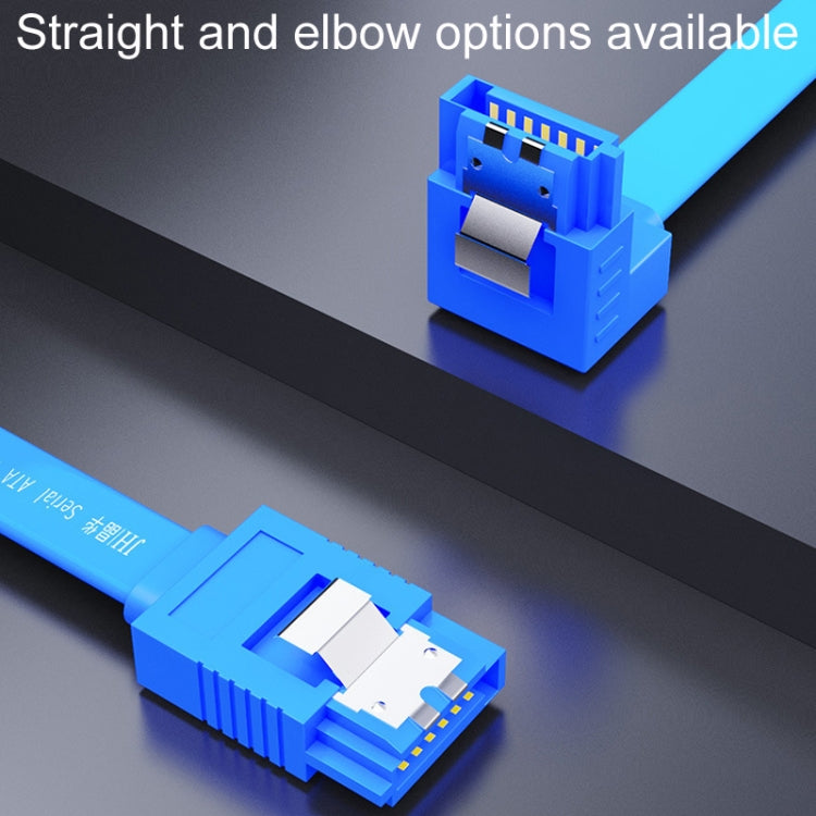 0.45m JINGHUA U510B High Speed SATA3.0 SSD Serial Cable(Blue Straight To Straight) - eSATA & SATA & IDE by JINGHUA | Online Shopping UK | buy2fix