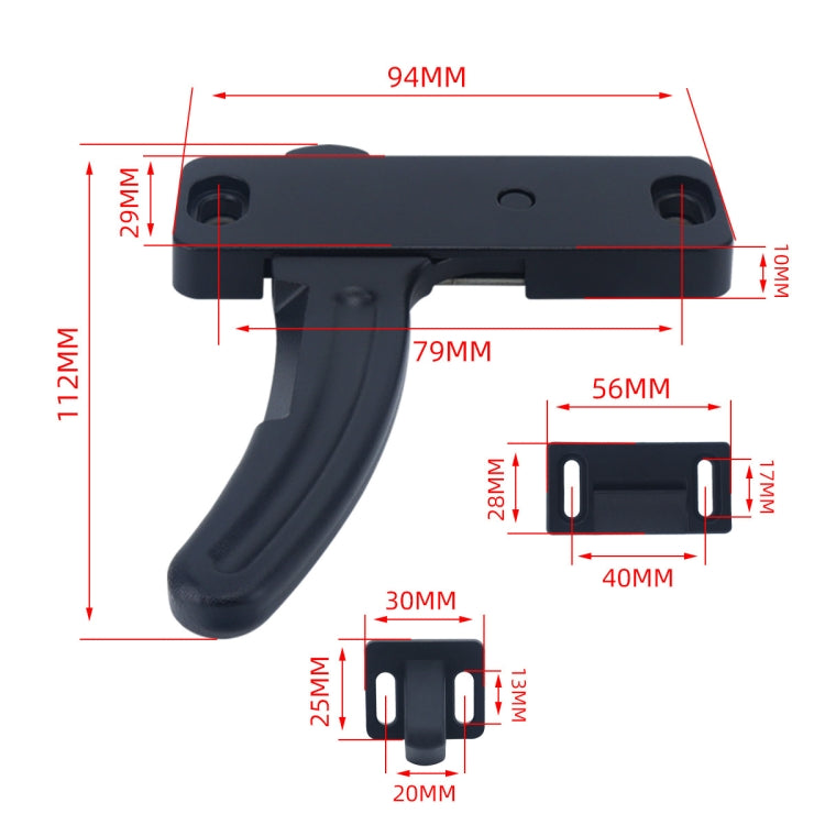 RV Screen Door Replacement L-shaped Handle, Style: Left+Right Handle - Door Handles by buy2fix | Online Shopping UK | buy2fix