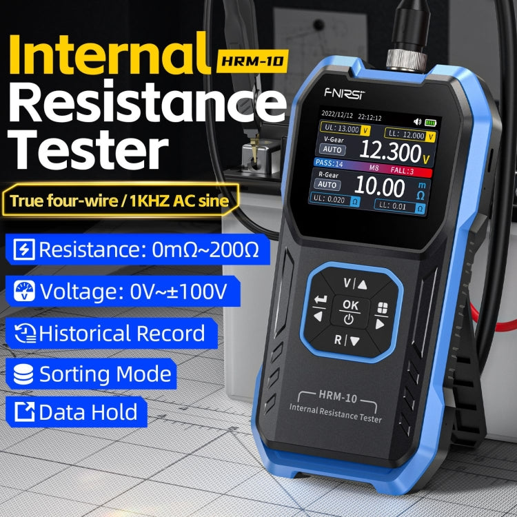 FNIRSI 18650 Lithium Battery Internal Resistance Voltage Measuring Instrument(HRM-10) - Battery & Resistance Tester by FNIRSI | Online Shopping UK | buy2fix