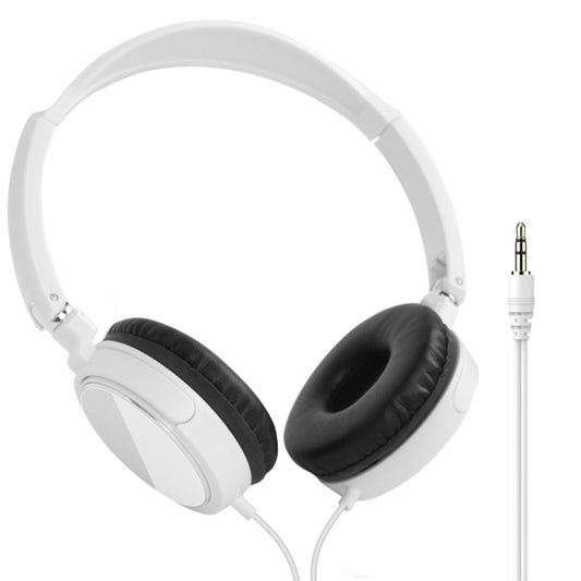 JTY-071 3.5mm Wired Headphones Foldable Music Piano Headsets With Mic White - Multimedia Headset by buy2fix | Online Shopping UK | buy2fix