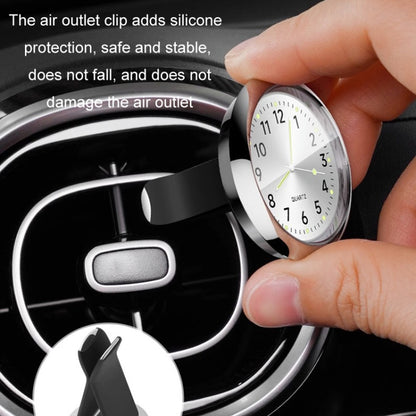 Car Digital Electronic Quartz Luminous Clock, Color: Silver+Air Outlet Clip - Clocks & Car Meters by buy2fix | Online Shopping UK | buy2fix