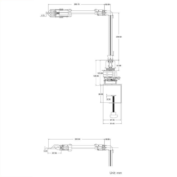 Waveshare 25118 RoArm-M2-S Desktop Robotic Arm Kit, Based On ESP32, 4-DOF(US Plug) - Modules Expansions Accessories by Waveshare | Online Shopping UK | buy2fix