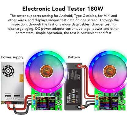 ATORCH Voltage Digitally Controlled Adjustable Constant Current Discharge Load Aging Tester, US Plug(180W DL24P) - Battery & Resistance Tester by buy2fix | Online Shopping UK | buy2fix