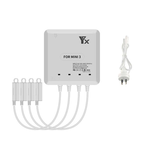 For DJI Mini 4 Pro / Mini 3 Pro / Mini 3 Drone YX 4-way Charger Battery Butler AU Plug - Other by YX | Online Shopping UK | buy2fix