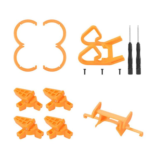 For DJI Neo CQT Impact Protection Cover + Bumper + Folding Stand + Tail Wing 4 In 1 Set(Orange) - Mount & Holder by CQT | Online Shopping UK | buy2fix