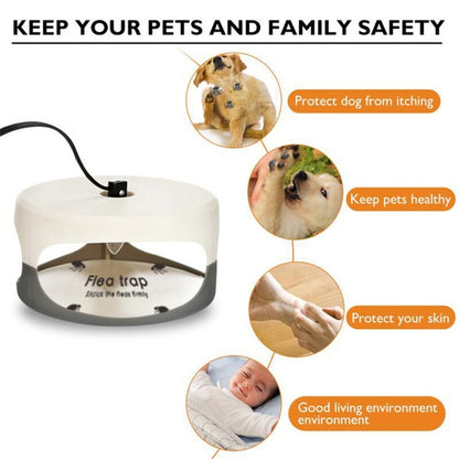 Flea Trap Pet Home Flea Lamp, Plug Type:US Plug - Traps by buy2fix | Online Shopping UK | buy2fix