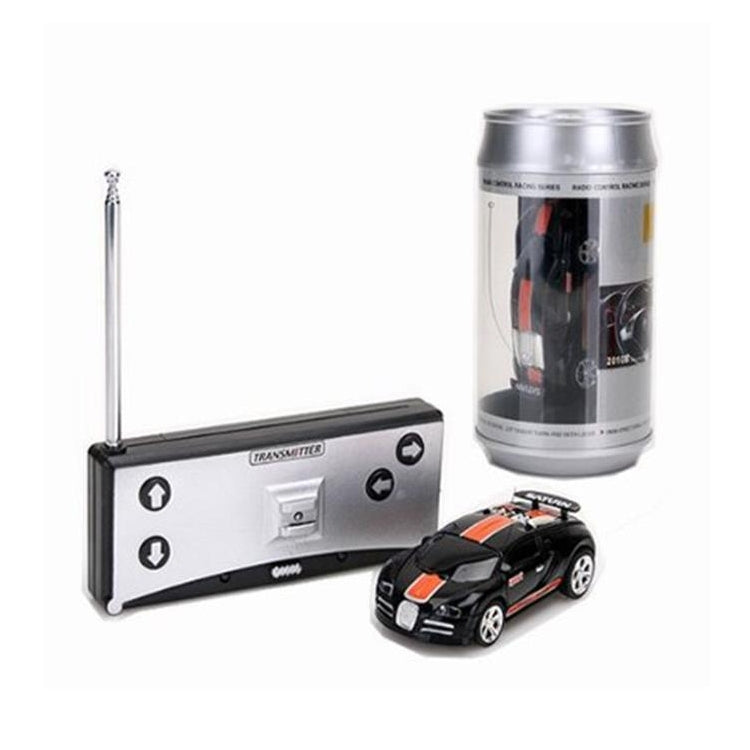 Coke Can Mini RC Car Radio Remote Control Micro Racing Car(Black+Orange) - RC Cars by buy2fix | Online Shopping UK | buy2fix