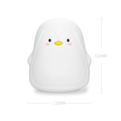 Penguin Silicone Pat Night Light Children Bedside Atmosphere Lamp(White) - Night Lights by buy2fix | Online Shopping UK | buy2fix