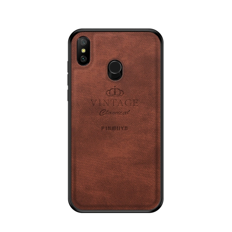 PINWUYO Shockproof Waterproof Full Coverage PC + TPU + Skin Protective Case for Xiaomi Redmi 6 Pro(Brown) - Xiaomi Cases by PINWUYO | Online Shopping UK | buy2fix