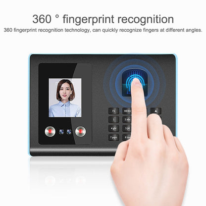 FA01 Face Recognition Fingerprint Time Attendance Machine - Security by buy2fix | Online Shopping UK | buy2fix